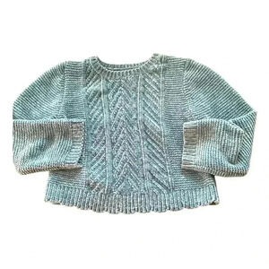 Tommy Bahama girls 7-8 velour sweater, EUC